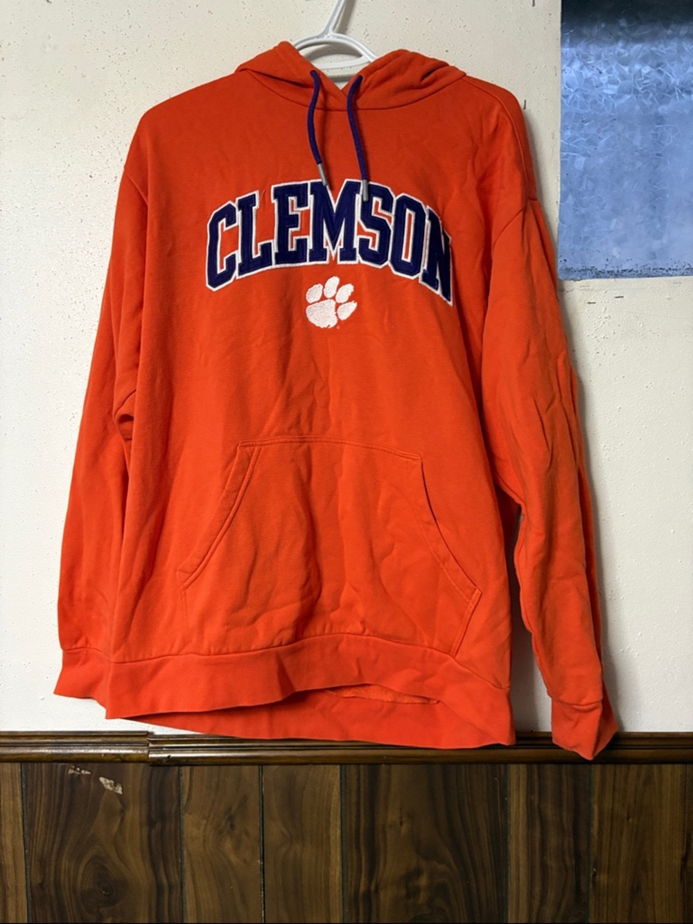 Mens Champion Clemson Orange Crewneck